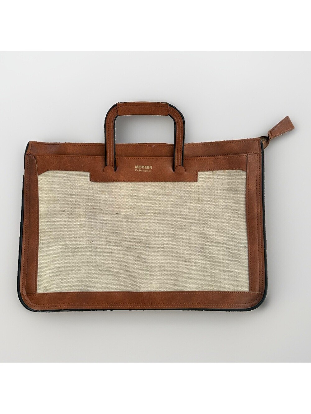 VTG Universal Traveler Canvas Briefcase Portfolio Document Bag Korea 16 x 11”